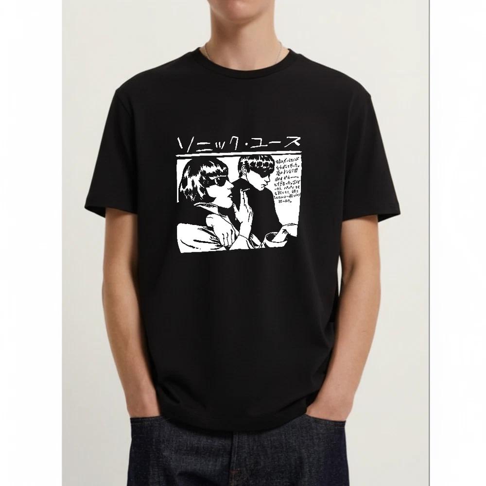 Mens Sonic Youth Japanese Black Goo TShirt Black Music Band Apparel S