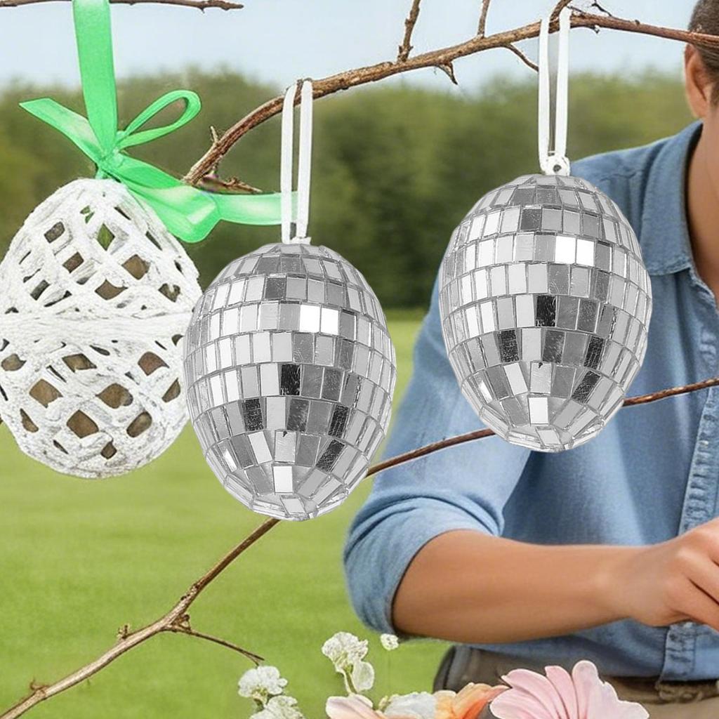 Easter Egg Decorations 8 Pieces Holiday Decor Eggs Small Spring Ornaments for Photography Bookshelf Centerpiece Home Office