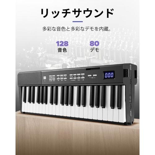 Starfavor SP-15F 88-Key Foldable Electronic Piano with Rechargeable Battery, 198 Voices, 198 Rhythms, and MIDI Functions, Portable and Lightweight Key
