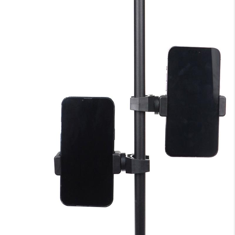 360 Swivels Phone Holder For Camera Flash Mounts Tripod Phone Mount Brackets Expansion Clamp Phone Clip Holder