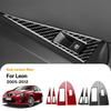 Real Soft Carbon Fiber Sticker For Seat Leon 2005 2006 2007 2008 2009 2010 2011 2012 LHD RHD Car 4-Door Window Button Panel.