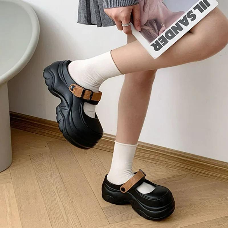 Fashion Women's Sandals Solid Color Thick Platform Sandals Women Closed Toe Chunky Bottom Shoes 2025 Beach Non-Slip Soft Wedge Sandals