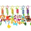 Baby Hanging Rattle Toys Cute Teether Toy Soft Stuffed Hand Grip Baby Toys Shaker Crinkle Squeaky Sensory Toys For Born Gift