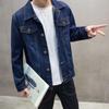 Nagy méretű farmer dzseki tavaszi és őszi farmer dzseki férfi ruházat vékony farmer dzseki trendi alkalmi