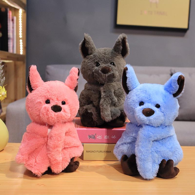 24CM Cartoon Bat Plush Toy Dark Elf Cute Sleep Storytelling Stuffed Doll Gift for Children