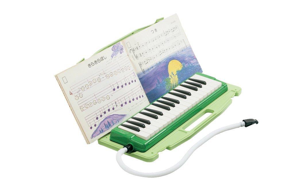 Zen-On Piani Keyboard Harmonica with Hard Case, 323AH GREEN