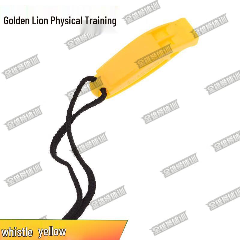 

Golden Lion Dual-Frequency Survival Whistle with Anti-Loss Clip