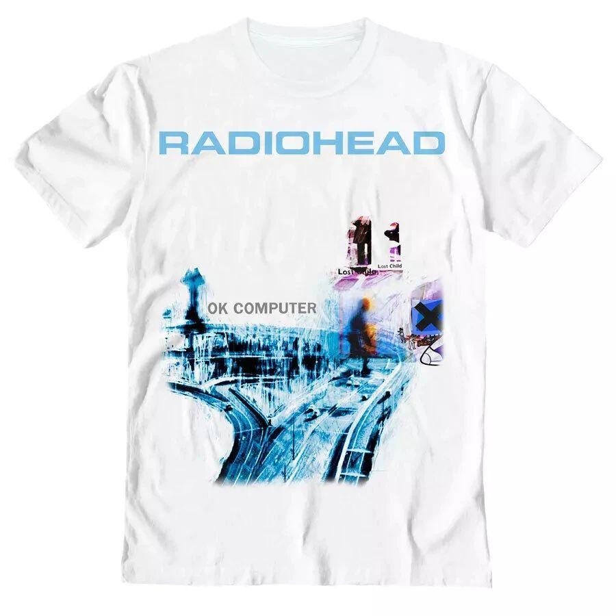 American Retro Radiohead Ok Computer T-shirt 1997 New T-shirt Summer New Retro Fashion Men and Women Streetwear