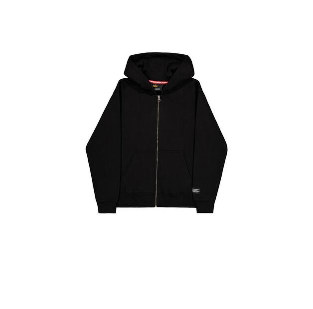 Толстовка с капюшоном Alpha Industries Label Zip Backprint Hoodie EU XS