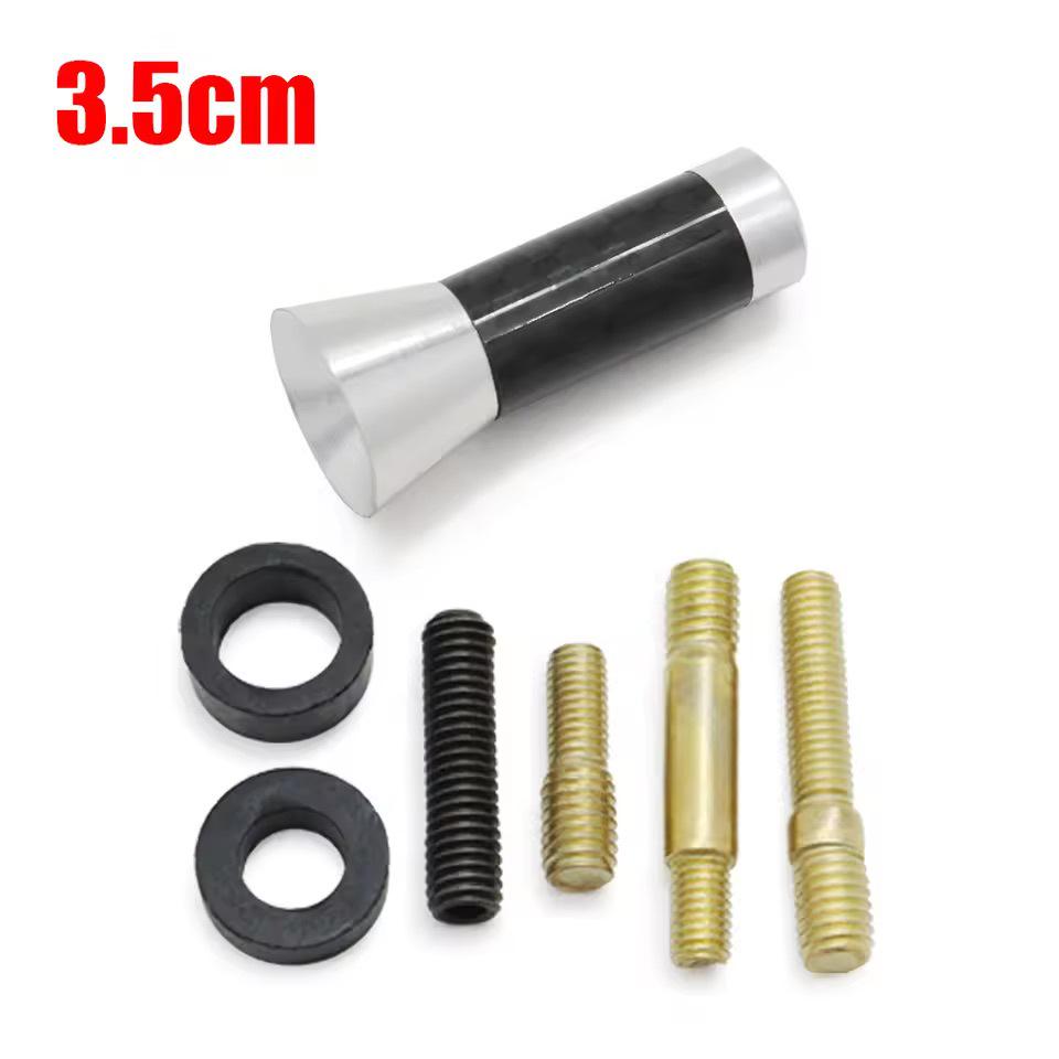 High-Performance Short Car Radio Antenna: Carbon Fiber & Aluminum Design