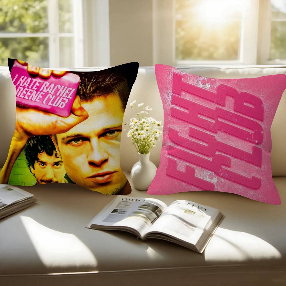 Movie F-Fight C-Club Cushion Cover Car Throw Pillow Case For Sofa Car Christmas Gift 40X40Cm 45X45Cm