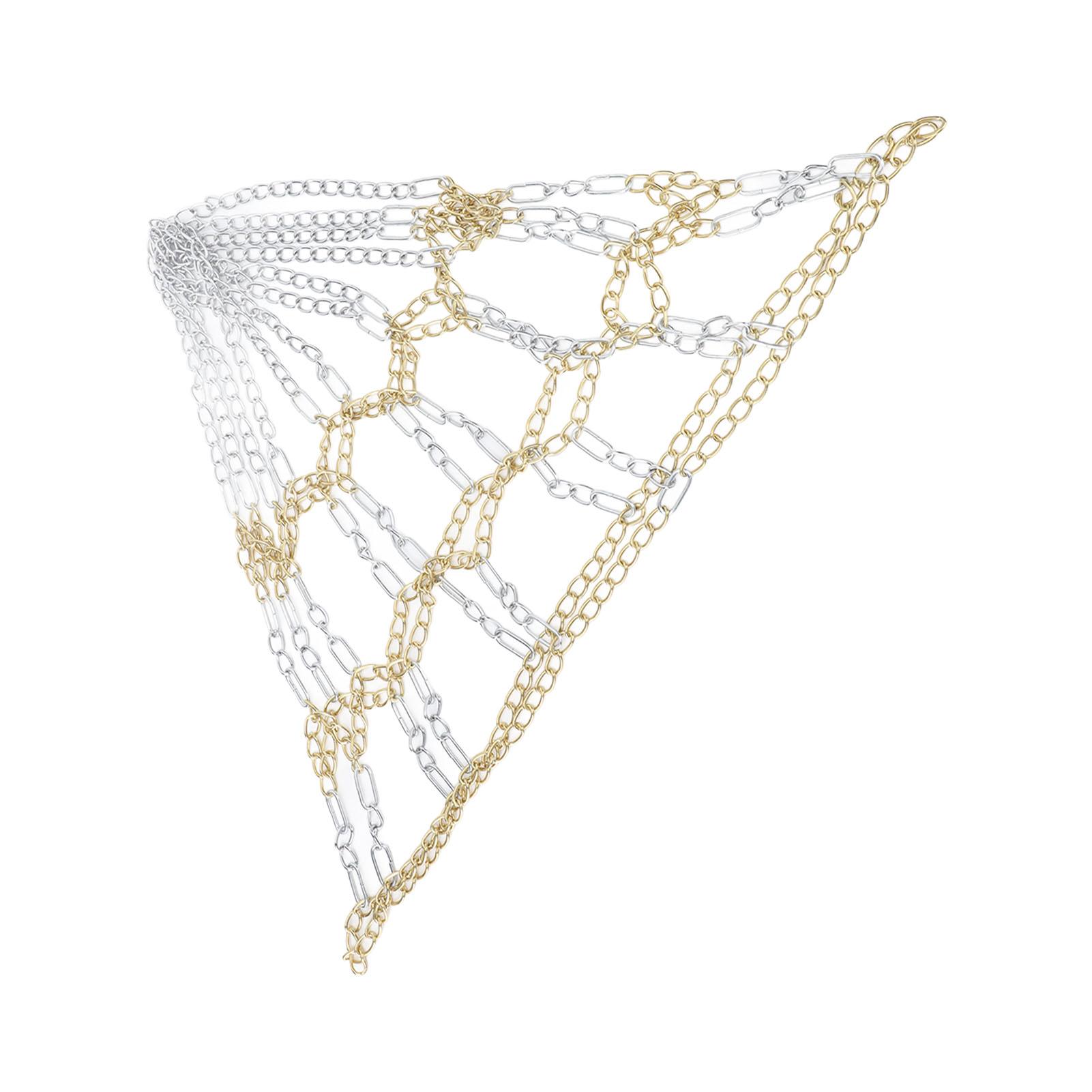 

Iron Basketball Net Rust Proof Heavy Duty Basketball Net Chain Replacement for Indoor Outdoor