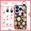 Waterproof Dirt-resistant Phone Case For ZTE Blade V60 Design/Axon 60 Lite Anti-knock Flower Wristband Soft case Lanyard
