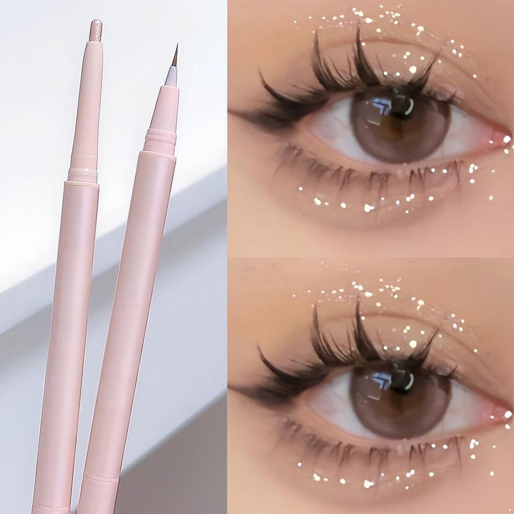 Natural Makeup Stick Double Ended Long Lasting Non Smudging High Gloss Silky Smooth Formula Eye Brightening Nourishing 2 In 1