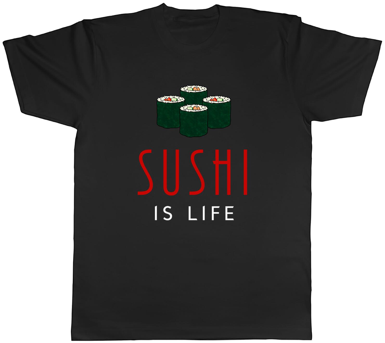 Sushi Is Life [Sushi Rolls] Mens Unisex T-Shirt Tee L