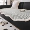 Special-Shaped Sofa Cushion Autumn and Winter High-Grade the Edge of Rabbit Hair Straight Row Sofa Cover Cloth