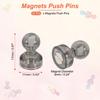 32Pcs Magnets Push Pins Strong Fridge Magnets Magnetic Whiteboard Decorative Thumbtacks for Refrigerator Locker Calendar Office