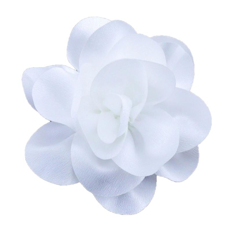 Beautiful Satins Flower Lapel Pin Delicate Brooch French Brooch with Unique Pattern for Fashion Forward Individuals