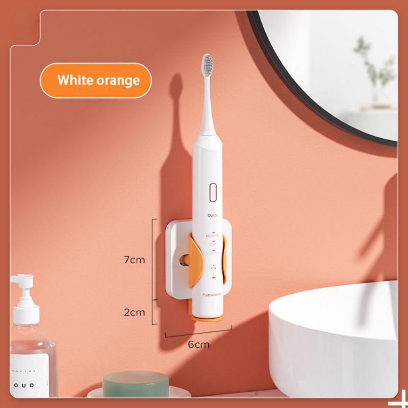 1pc Toothbrush Holder Scalable Wall-Mounted Electric Toothbrush Organizer Space Saving Toothbrush Storage Rack