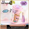 Children's Portable Ceramic-Lined Thermos Cup - Cartoon Design for Travel and Outdoor Use