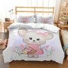 Cute cartoon mouse Comfortable Duvet Quilt Cover Pillowcase Bedding Set Children Bedroom Decoration Home Textile