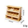 1 Stück Mini-Brotregal Schrankaufbewahrungsregal Modell 1:12 Puppenhaus Miniatur Vitrine Kuchenschrank Küchenmöbel Dekoration