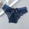 Tanga sexy din dantelă Chiloți cu talie joasă pentru femei Fluture Decupaj transparent Lenjerie de damă Slip de damă Lenjerie de corp pentru femei cu spatele în T