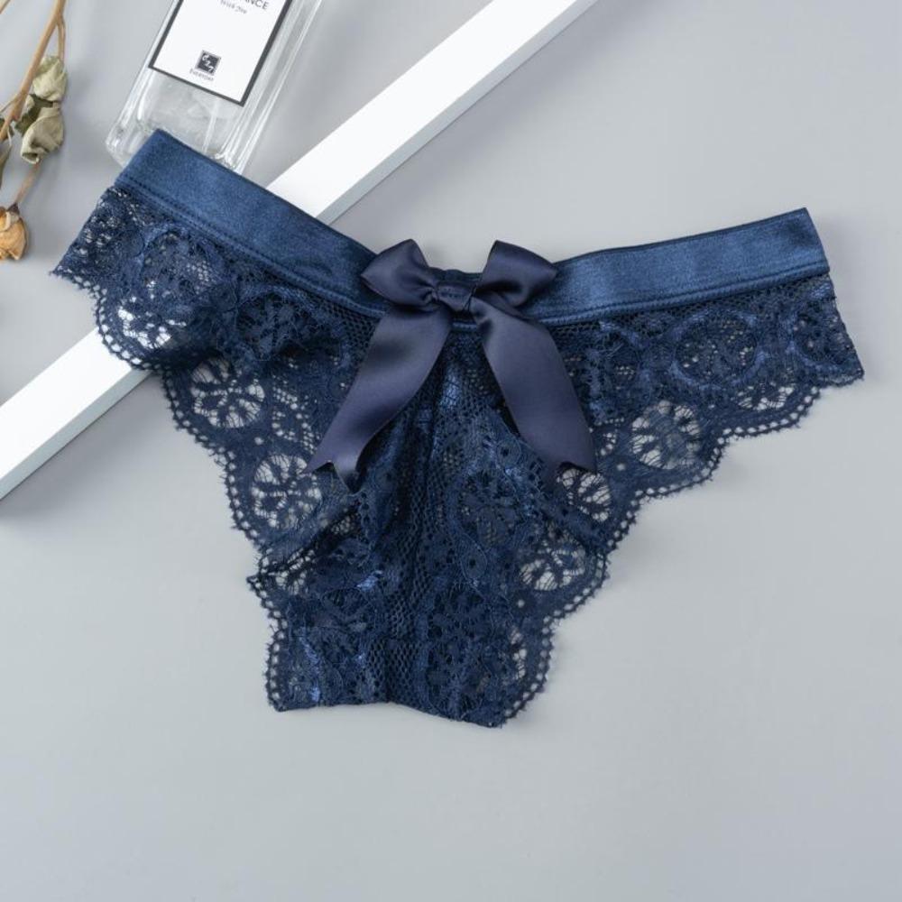 Tanga sexy din dantelă Chiloți cu talie joasă pentru femei Fluture Decupaj transparent Lenjerie de damă Slip de damă Lenjerie de corp pentru femei cu spatele în T