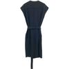 CELINE 2R59G865C Black Triomphe Belted Sleeveless Dress dress 36 blackUsed