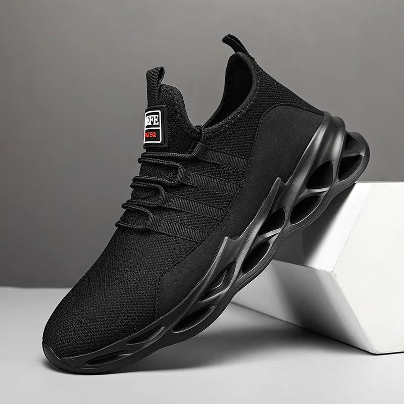 Fashion Men Casual Shoes Breathable Flat Mens Walking Shoes Athletic Jogging Running Sneakers Mesh Lightweight Sport Shoes