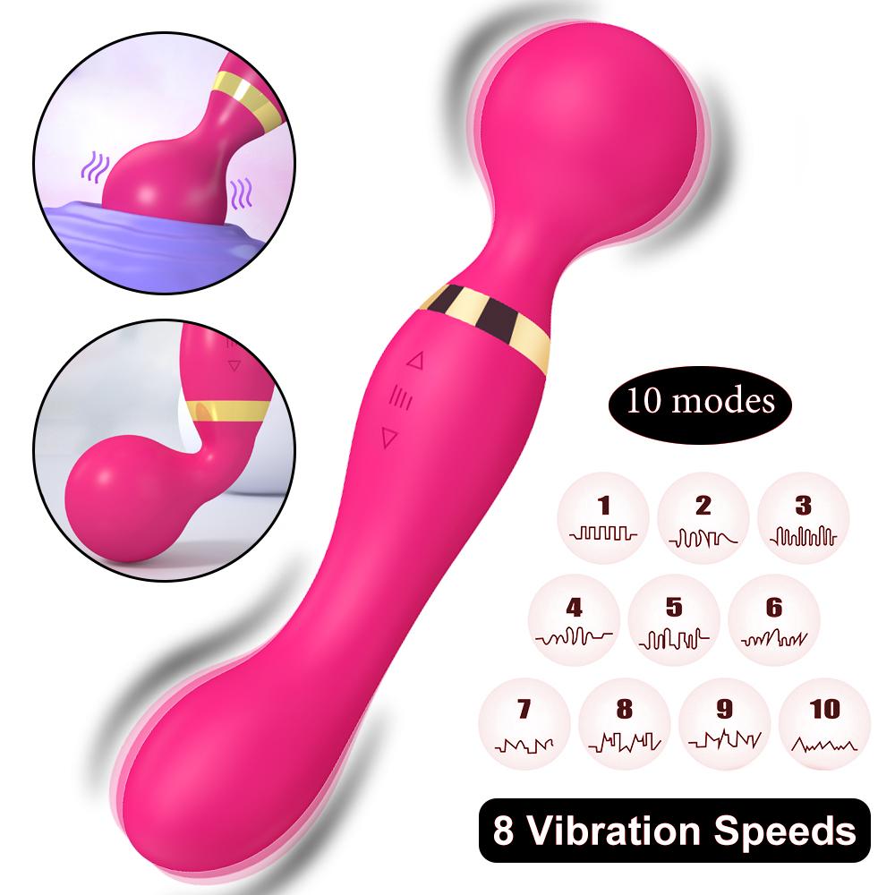 AV Zauberstab Massage G-punkt Vibrator Klitorisstimulator Weibliche Masturbation Dildos Vibrator für Frauen Wiederaufladbar