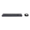 Acer chrome combo set aak970 - ensemble clavier et souris sans fil - 2.4 ghz - français - noir et argent