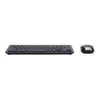 Acer chrome combo set aak970 - ensemble clavier et souris sans fil - 2.4 ghz - français - noir et argent