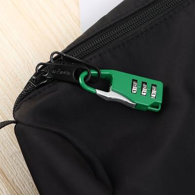 Durable 3 Digit Combination Lock Bags Padlock Password Locks Zipper Padlock Backpack Baggage Anti-theft Lock
