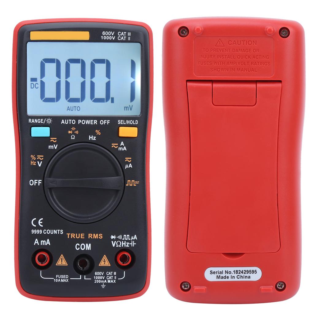 ZT109 Professional Digital Multimeter 9999 Count True RMS AC   DC Current Voltage Tester