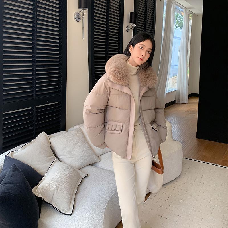 Autumn Winter Thicken Warm Parka Women Casual Sweety Solid Color Big Pocket Loose Jackets Outwear