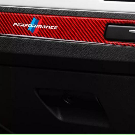BMW E90/E92/E93 Seria 3 Wykończenie Wnętrza z Włókna Węglowego na Konsolę i Uchwyt na Kubek.