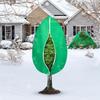 4 Pack Plant Covers Freeze Protection, 31.5" x 47.3" Large Frost Cloths Blankets with Zipper Drawstring, Shrub Jackets Tree Covers for Winter Outdoor