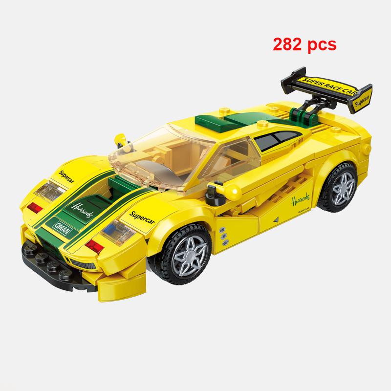 City Technical Car Speed Sports Car Building Blocks Racing Road Moc Brick Vehicle Educational Construction Toys