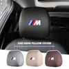 For 1PC Car Seat Headrest Protective Cover Car Interior Seat Cove E70 E91 E30 G30 E53 M3 M5 X6 X4 X7 E92 E93 X1 X3 X5
