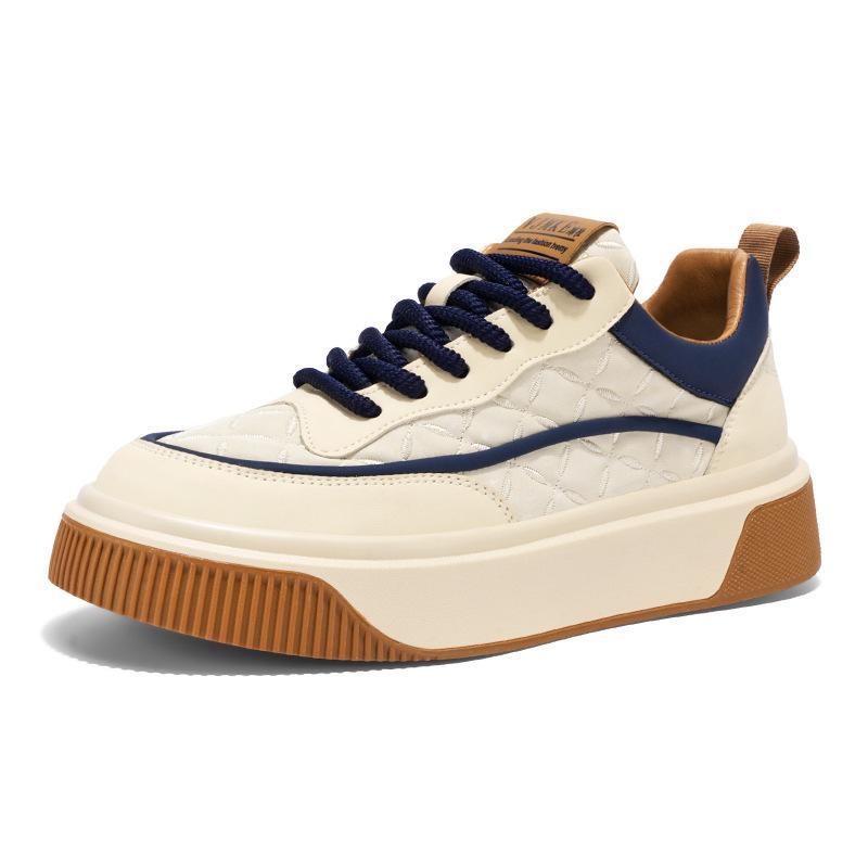Fashion Shoes for Men High-quality Four-season Leather Sneaker Surface Waterproof Platform Board Shoe Fashion Men Shoe Zapatillas Hombre