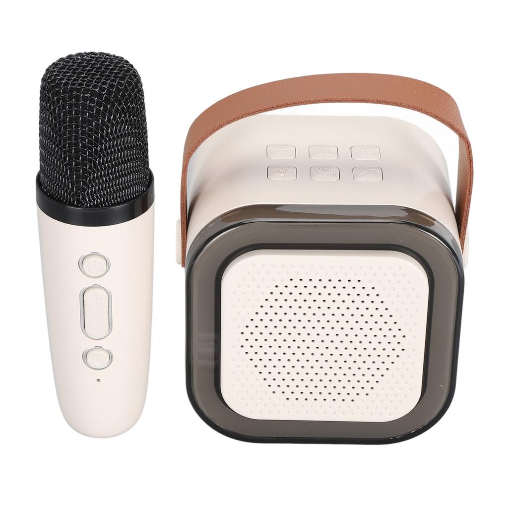 Przenośny system karaoke LED dynamiczne światło mały głośnik Bluetooth z mikrofonem dla dzieci w wieku od 4 do 12 lat i dorosłych