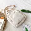 New Canvas Ita Bag Simple All Match Candy Color See Through Crossbody Bags Sweet Cute JK Uniform Shoulder Bags Teenage Girls