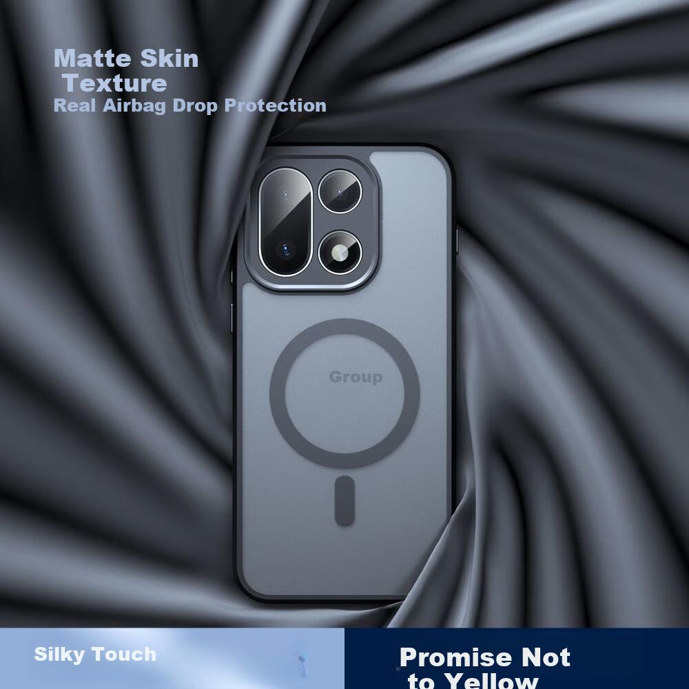 Skin-friendly Micro-sand | Upgraded MagneticOnePlus 15 Case Full Coverage Magnetic Matte Anti-fingerprint Shockproof with Lens Protection
