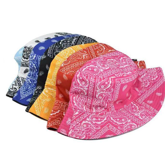 Retro květinový rybářský klobouk, pouliční móda, skládací umyvadlový klobouk, oboustranný personalizovaný sluneční klobouk, venkovní klobouk