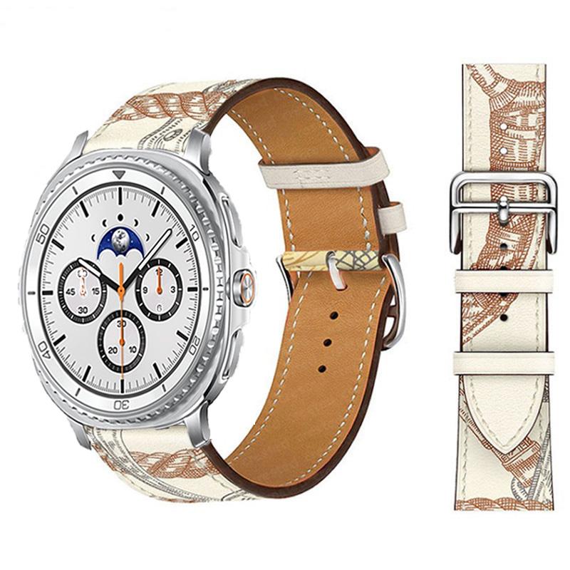 Band for Samsung Galaxy Watch 8/8 Classic/Ultra 2026 47mm 44mm 40mm 46mm Leather Wrist Belt Correa Bracelet Galaxy watch 8 Strap