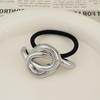 Minimalist Metal Hair Ring - New Korean Style High-End Ponytail Tie Rubber Band.
