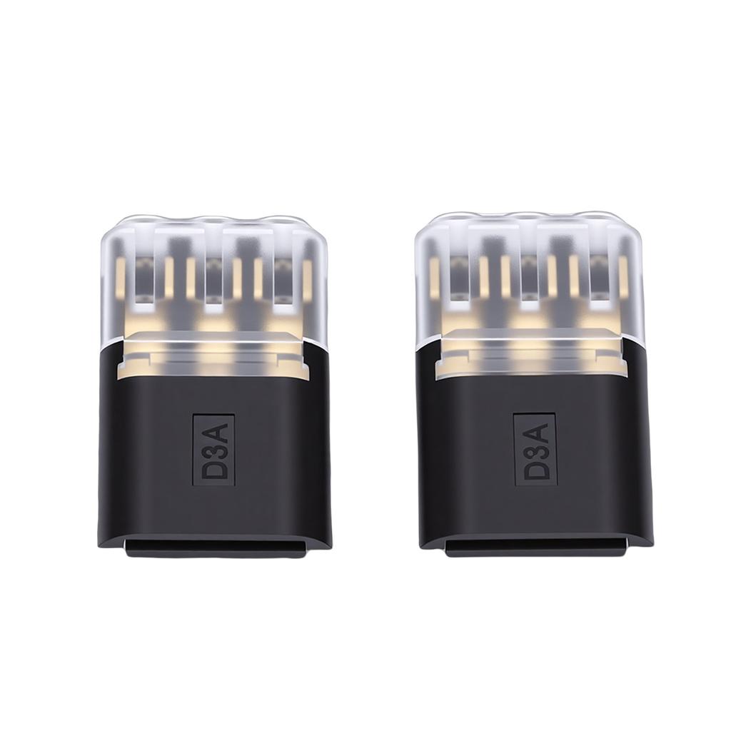 30Pcs Wire Plug in Connector 3 Pin with Locking Buckle No Stripping Quick Splice Clips for 18-16AWG LED Strip Light Electrical Cable 3mm Hole Dia