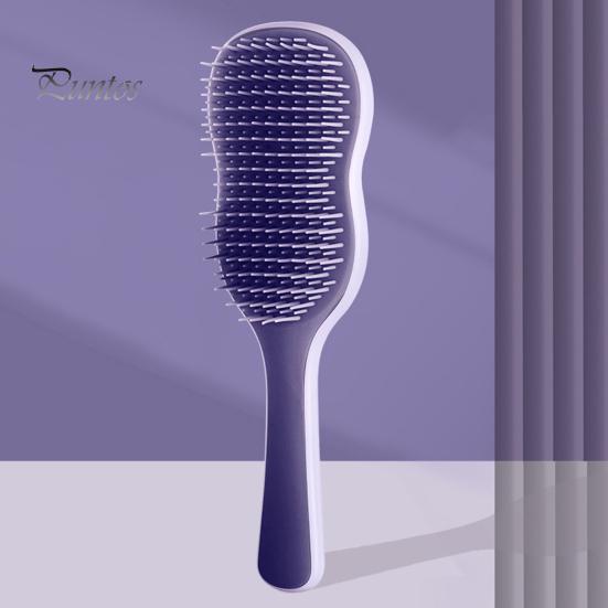 Peigne de massage à coussin d'air avec poils doux, peigne de coiffure à long manche pour éviter les enchevêtrements de cheveux, brosse antistatique de massage du cuir chevelu pour femmes et filles