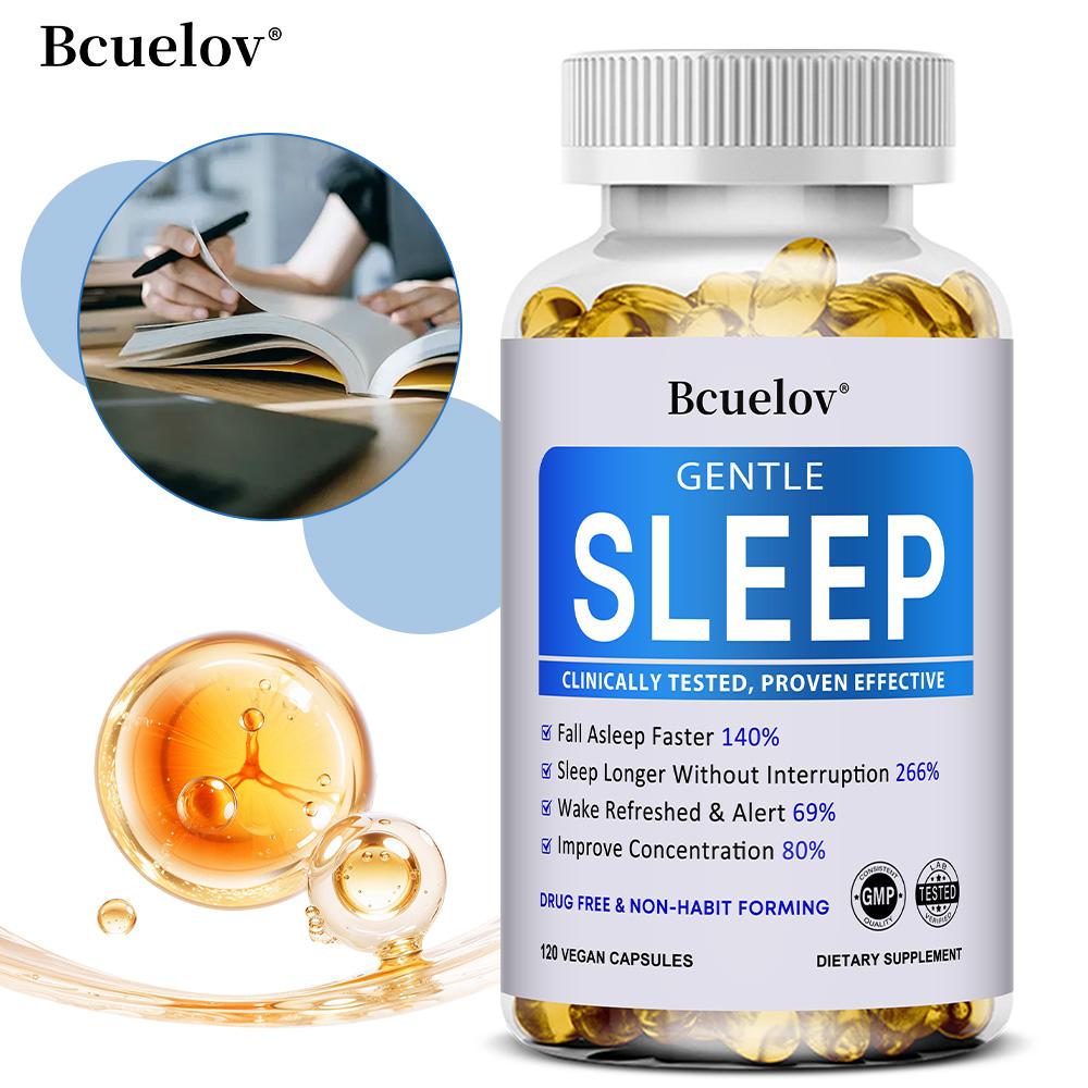 Bcuellov Gentle Sleep Dietary Supplement, 120 Vegan Capsules